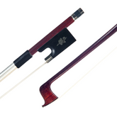 4/4 Violin Bow Brazilwood Bow Octagonal Stick Sheepskin Grip White Horsehair Ebony Frog