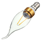E27 E14 E12 B22 B15 2W LED Filament Edison Plastic&Aluminum Pure White Warm White Light Bulb AC220V