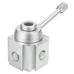 Upgraded Silver Quick Change Post Holder Set Boring Bar Turning Tool Holder For CNC Mini Lathe