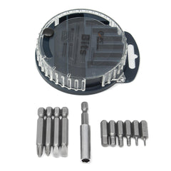 11Pcs Magnetic Screwdriver Bits Slotted Phillips Torx S2 Electric Screwdriver