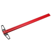 12 to 30 Inch Aluminum Alloy Precision Woodworking Scriber Positioning Marking T Ruler 1/16 Inch Per Hole