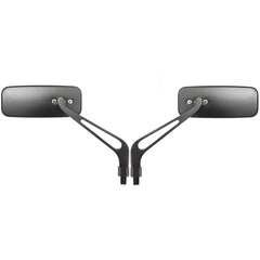 8mm 10mm Aluminum Motorcycle Rectangle Rear View Side Mirror Universal