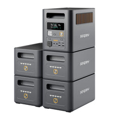 1800W 1024Wh LiFePO4 Portable Power Station, Optional Expansion Battery up to 5120Wh, App Control & UPS for Home, Camping & RV