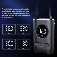 150PSI Wireless Bike Pump - 70W 4000mAh, Fast Inflation, Digital Display, Auto-Off, for Bicycle/Car/Basketball