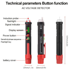 Multi-Function Intelligent Electricity Circuit Testing Pen with Sound And Light Alarm
