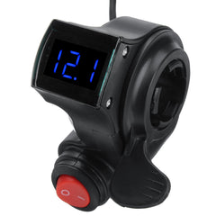 36V/48V/60V/72V Thumb Throttle With LCD Digital Battery Voltage Display For Ebike Scooter