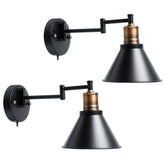 1/2Pcs 220V Adjustable LED Wall Light Lampshade Lamp Cover Holder Fixture Dinning Room Without Bulb