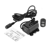 DC 5V 12V 6W Water Pump USB Female Plug Ultra-quiet Mini Brushless DC Water Pump