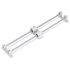 13pcs 400mm CNC Parts Optical Axis Guide Bearing Housings Aluminum Rail Shaft Support Screws Set