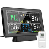 Weather Station Alarm Clock Wireless Indoor Outdoor Thermometer with Atomic Clock / Forecast Station / Air Pressure / Moon Phase