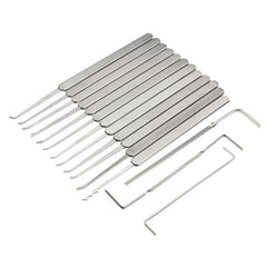 12Pcs Lock Picks Tools Set Lock Opener Locksmith Tools Various Transparent Locks Combination