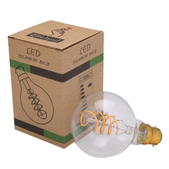 3PCS Dimmable E27 B22 G80 Vintage Amber Glass Shell 3W LED COB Light Bulb for Indoor Home