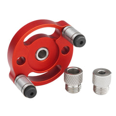 Single Hole Positioning Puncher for Woodworking with Drill Bit Sets, 3-10mm, Red/Black, Precise & Versatile Tool