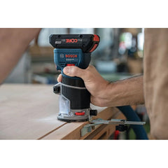 PRO GKF 18V-8 for Bosch Cordless Edge Router 18V Brushless Motor 6mm & 1/4'' Collets Professional Woodworking Trim Router With L-BOXX Case