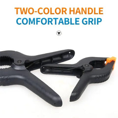 Versatile Ratchet Bar Clamp Set - 10pcs, 2/3/4/6 inch, Black, Ergonomic Grip for Woodworking, Photography, Arts & Crafts
