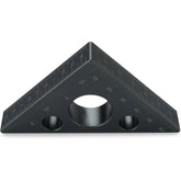 Woodworking Triangle Ruler - Precision 90°/45° Measurement, Durable Aluminum Alloy, Easy to Read, Black/Silver Options