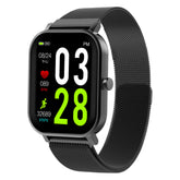 1.69 inch Touch Screen Heart Rate Blood Pressure Oxygen Monitor BT 5.0 IP68 Waterproof Smart Watch