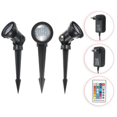 Solar Spotlights Outdoor Solar Lights 3 Light Waterproof Color Changing Spot Lights for Garden Landscape