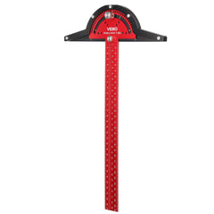 300mm Angle Positioning T Square Ruler - Adjustable 0-75° with 5° Increments for Woodworking and Carpentry Tools