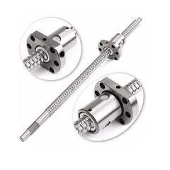 300-650mm Ball Screw with BK BF10 End Supports 6.35x8mm Coupler for CNC