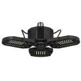 E26 E27 80W 100W E27 LED Bulb Four-Leaves Shop Garage Light Deformable Panels Ceiling High Bay Lamp AC85-265V