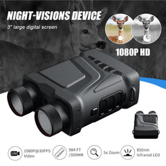 Night Vision Device with 3-Inch TFT Screen, 1080P HD Video, 6W Infrared, Portable for Outdoor Use, 200M Range