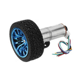 DC 12V Micro Gear Reduction Encoder Motor with Mounting Bracket and Wheel