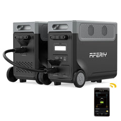3600W 3840Wh LiFePO4 Portable Power Station, Optional 1 or 2 Expansion Batteries, App Control, UPS & Wheels for Home Backup & RV