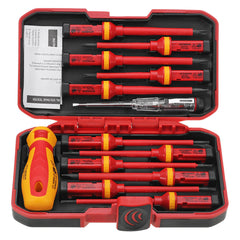 13Pcs 1000V Electronic Insulated Screwdriver Set Phillips Slotted Torx CR-V Screwdriver Hand Tools