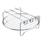 6pcs 9 Inch Non-stick Air Fryer Accessories Set Cake Pizza BBQ Roast Baking Tools For 5.3-6.8QT Air Fryer