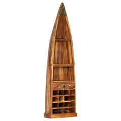 Wine rack 50x40x180 cm solid recycled wood