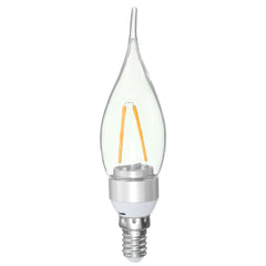 Non-Dimmable 2W Sliver Pull Tail Incandescent Candle Light Bulb 220V