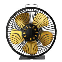 Large Air Volume Heater Fan: 5-Leaf, 5-Color Fireplace with Cover