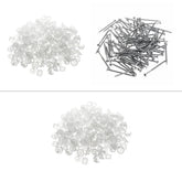 100Pcs 3" 75mm Corruhated Roofing Plastic Screw Cover Clear Strap Caps