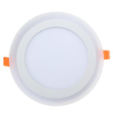12W RGB Dual Color LED Recessed Ceiling Round Panel Down Light Lamp AC85-265V