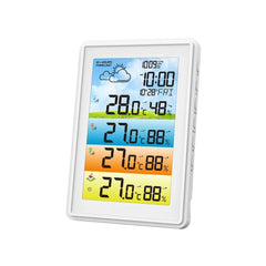3 Sensors Weather Station Wireless Indoor Outdoor Thermometer with Alarm Clock / Calendar / Weather Forecast