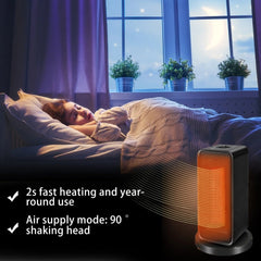 1200W PTC Ceramic Electric Heater, 110V/220V Home & Bathroom Warmer Fan