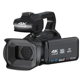 4K 64MP WiFi Camcorder with 18X Zoom, 4.0" Touch Screen & 2.4G Remote for Meetings, Conferences & Weddings - AF Function