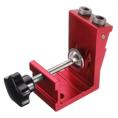 Aluminum Alloy 2 Pocket Hole System Pocket Hole Jig Drill Locator Guide with Drill Screwdriver Set
