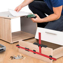 Adjustable Cabinet Hardware Jig for Precise Handle & Knob Installation - Durable, User-Friendly, Versatile Tool