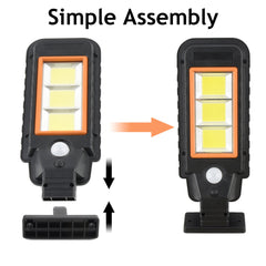60/72LED 120/128COB Waterproof Motion Sensor Solar Power Street Garden Yard Wall Lamp Lights Outdoor