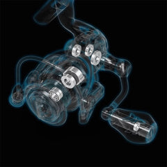 5.2:1 7+1 Bearings 33 Lbs Drag Aluminum Spool Stainless Steel Main Shaft Fresh and Saltwater Fishing Reel Carbon Fiber Spinning Reel