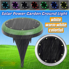 LED Solar Ground Stake Lights Garden Lawn Lamp Pathway Energy-saving Waterproo