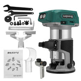 1580W Cordless Brushless Electric Trimmer Woodworking Engraving Slotting Trimming Carving Router