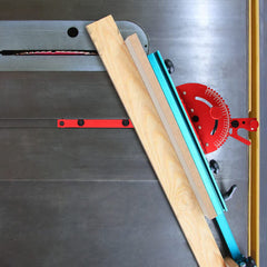 Miter Gauge for Woodworking - Durable Aluminum & Brass Handle, Fits 30mm/45mm T-Tracks, Ergonomic Design, Precision Tool