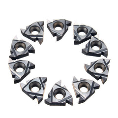 10pcs 16ER AG55 Tungsten Steel Inserts External Turning Tool Holder Inserts