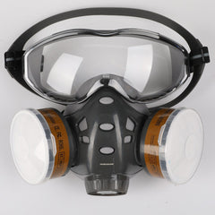 Respiratory Face Cover Mask Reusable Glasses Goggle with Ear Plugs Filters for Dust Protection Polishing