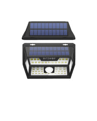 Solar Power 62 LED PIR Motion Sensor Wall Light Wide Angle Waterproof for Outdoor Garden Path Yard Security Lamp
