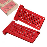 Precision Woodworking Scribe T-Ruler - Dual Metric & Inch Measurements, Durable Aluminum, Compact Design for DIY Projects