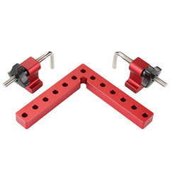 2 Set Woodworking Precision Clamping Square - L-Shaped Aluminum Alloy Fixtures for Accurate Panel Alignment